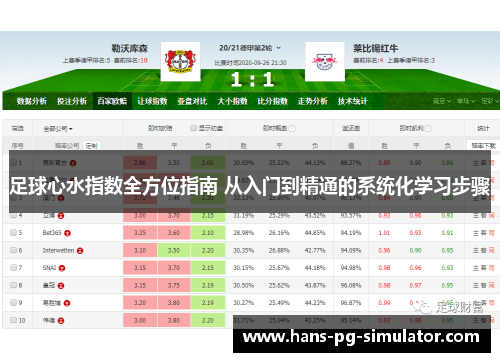 足球心水指数全方位指南 从入门到精通的系统化学习步骤 足球心水指数全方位指南 从入门到精通的系统化学习步骤